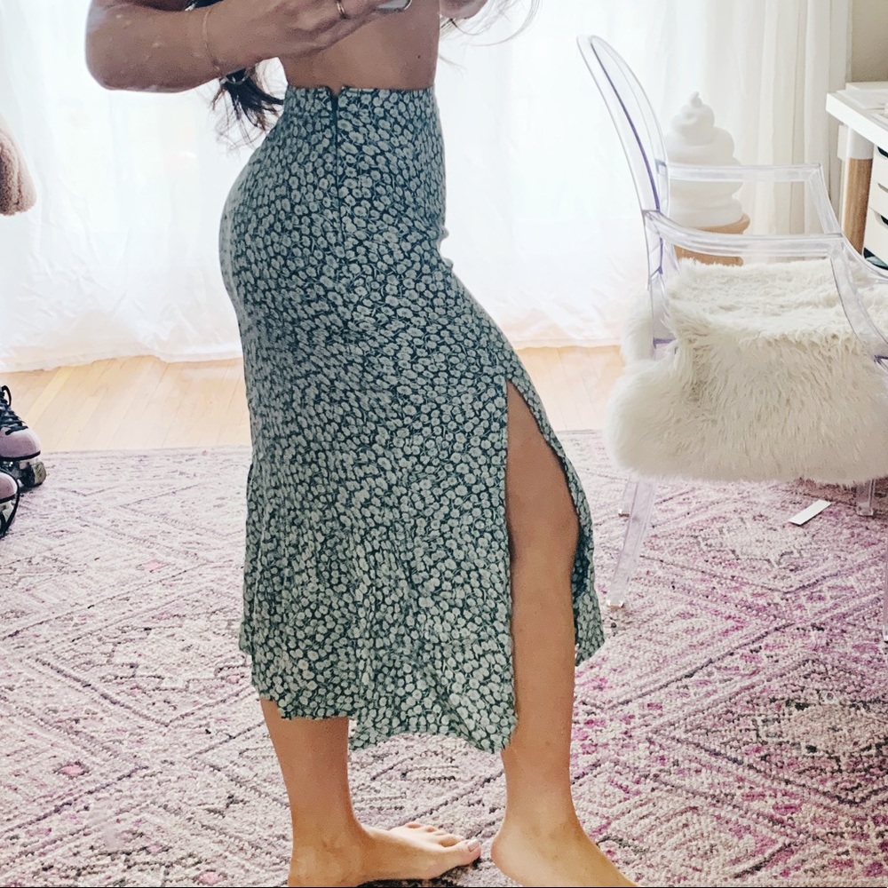 Abercrombie and Fitch floral midi skirt